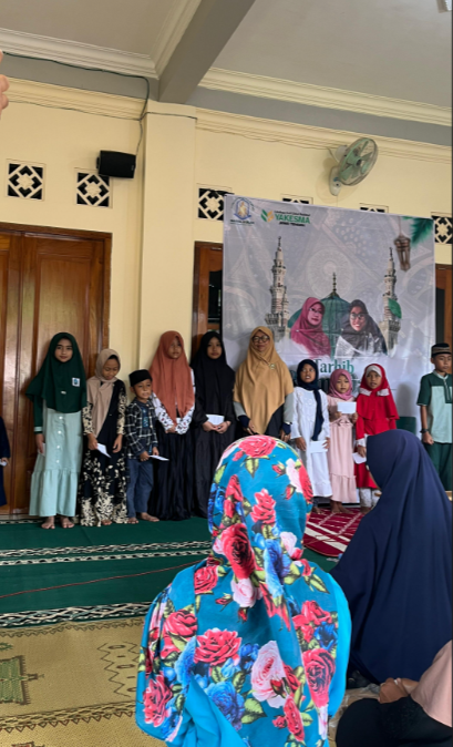Kegiatan Tarhib Ramadhan dan acara santunan anak yatim bersama para jamaah